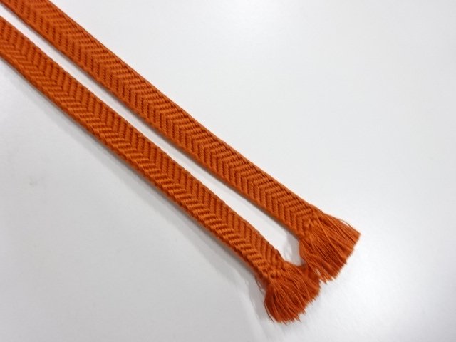  アンティーク　正絹　帯留め用　手組三分紐